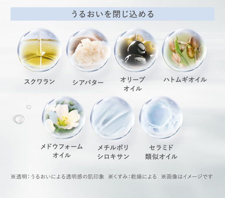 うるおいを閉じ込める