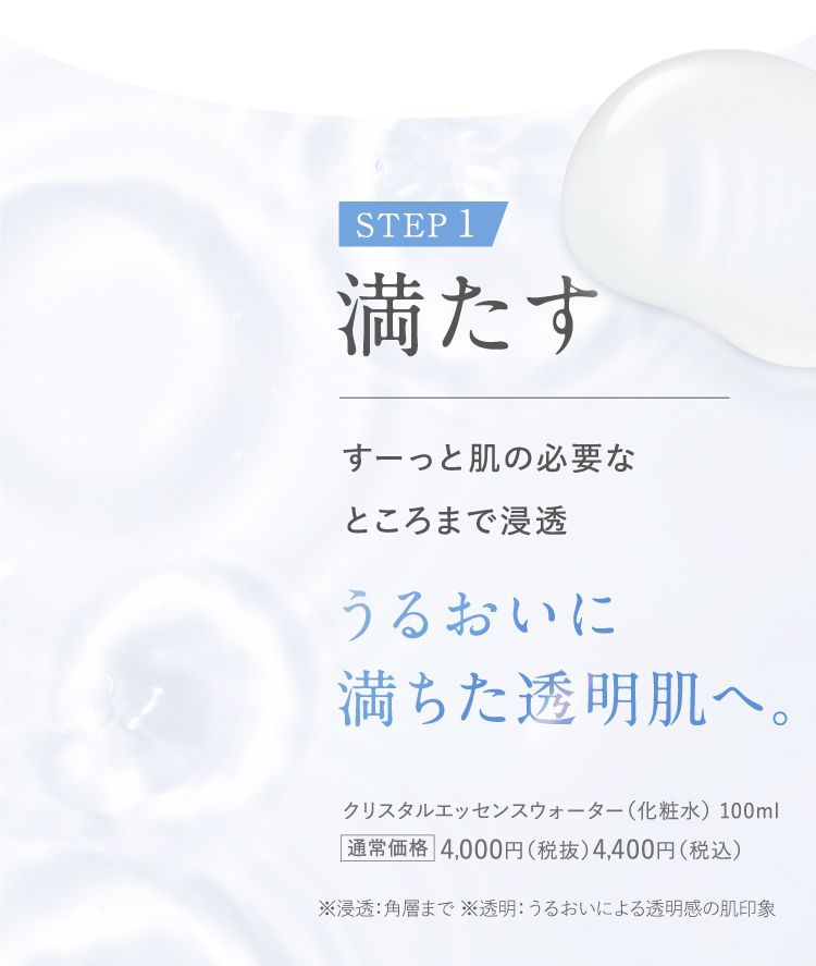 満たす